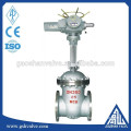 rising stem wedge gate valve with electric actuator